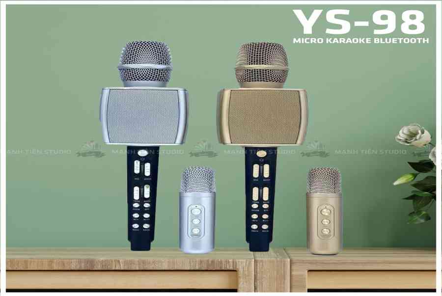 Micro bluetooth SuYosd YS 98 Micro karaoke kèm loa song ca không dây