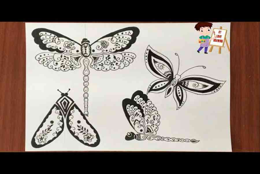 Họa tiết con bướm lớp 7: Hãy ngắm cảnh đẹp đầy ngẫu hứng của một họa tiết con bướm được vẽ bằng tay. Bạn sẽ bất ngờ trước tài năng và khả năng sáng tạo độc đáo của các em học sinh lớp 7.