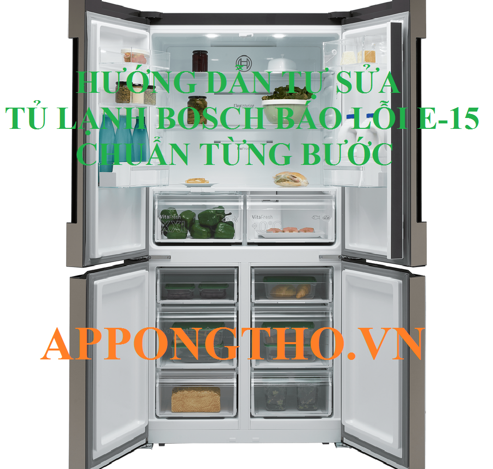 Lỗi E15 Tủ Lạnh Bosch Nguy Cơ Hỏng Hóc Cao – High Risk Warning