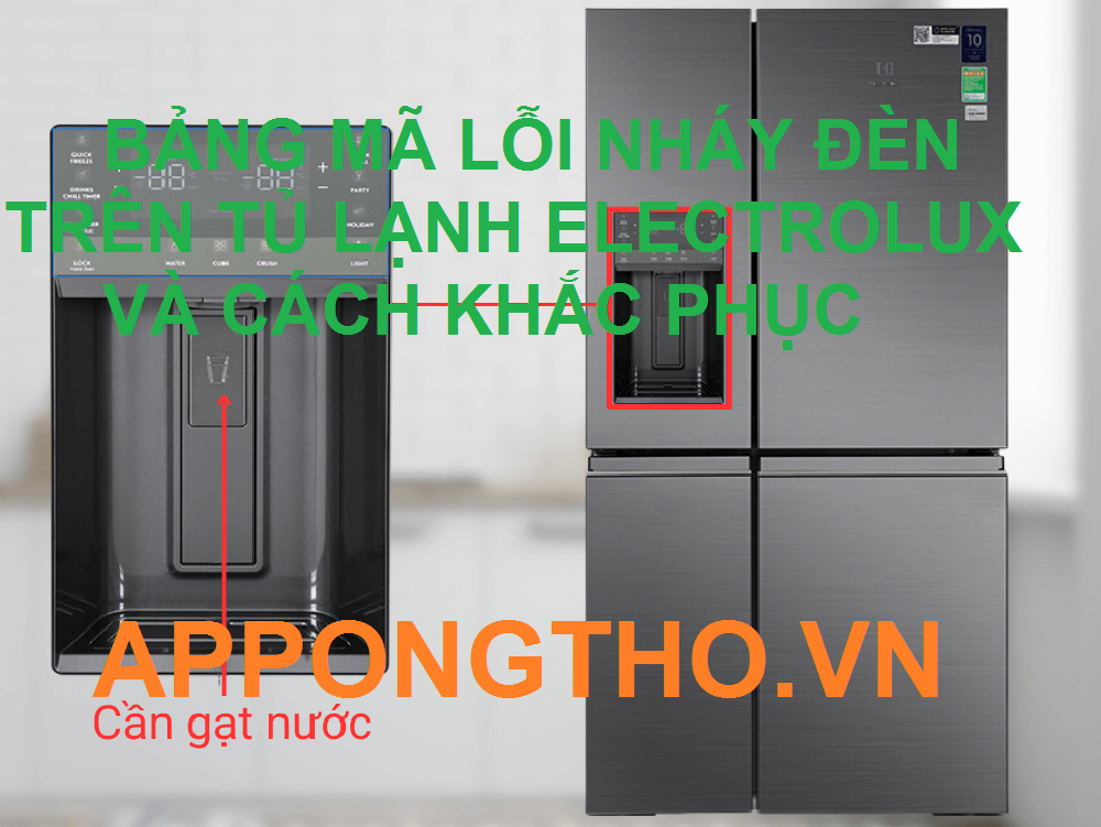 Lỗi Đèn Nhấp Nháy Trên Tủ Lạnh Electrolux Cách Xử Lý